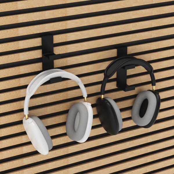 Headphone Stand for Acoustic Slat Wall Panels