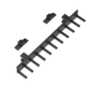 Paint tube organizer for acoustic slat walls