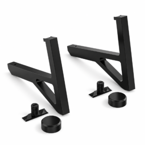 Acoustic slat wall display shelf