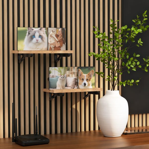 Acoustic Slat Wall Display Shelf